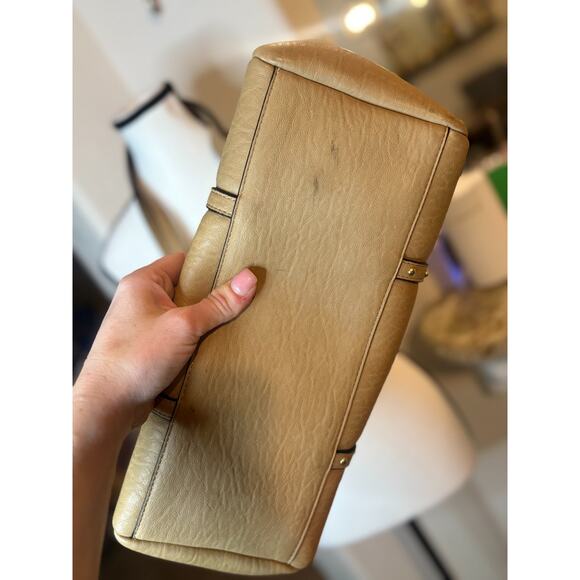 Calvin Klein Large TOTE Cashew Tan Shoulder Bag with Pochette - Picture 6 of 8